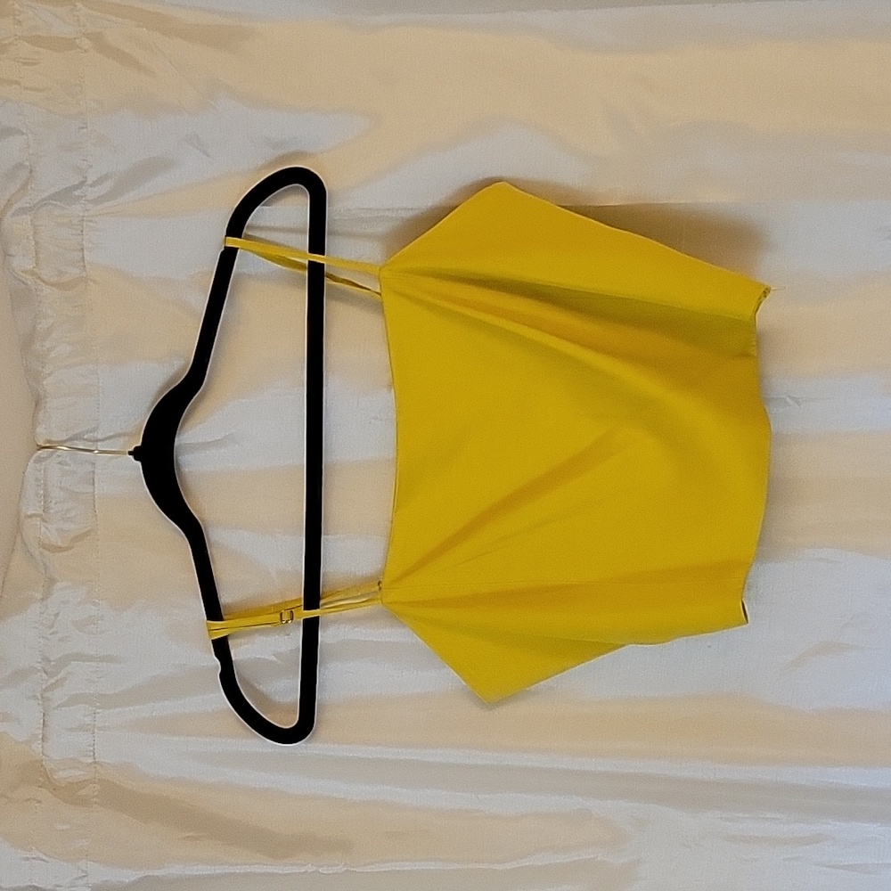 Zara Satin effect cropped top XXL